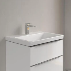 Wastafel Villeroy & Boch Subway 3.0 Met CeramicPlus 1 Kraangat Zonder Overloop 65x47x16.5 Cm Wit Alpin -Duravit Verkoop wastafel villeroy boch subway 3.0 65x47x16.5 cm wit alpin sfeer