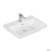 Wastafel Villeroy & Boch Subway 3.0 Met CeramicPlus 1 Kraangat Met Overloop 65x47x16.5 Cm Wit Alpin