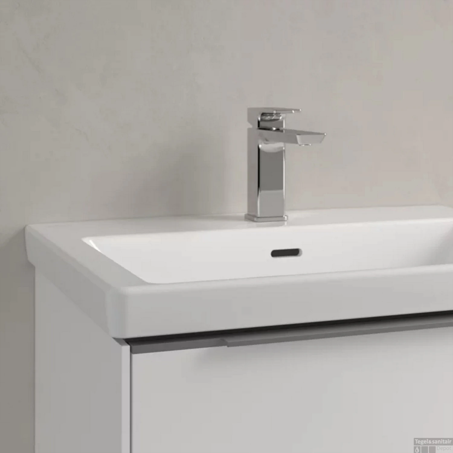 Wastafel Villeroy & Boch Subway 3.0 Met CeramicPlus 1 Kraangat Met Overloop 65x47x16.5 Cm Wit Alpin 4 Wastafel Villeroy & Boch Subway 3.0 Met CeramicPlus 1 Kraangat Met Overloop 65x47x16.5 Cm Wit Alpin - Afbeelding 4