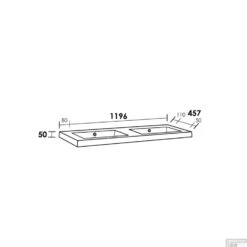 Wastafel Voor Meubel Exclusive Line Foggia 120-2 Cm Mat Wit 0 Kraangaten -Duravit Verkoop wastafel voor meubel exclusive line foggia 120 2 cm mat wit 0 kraangaten wt fom120 20 tech