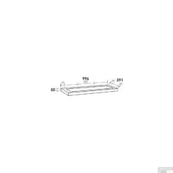 Wastafelblad Artificial Stone 100XXS 2 Kraangaten -Duravit Verkoop wastafelblad exclusive line 100 xxs artificial stone tech 2