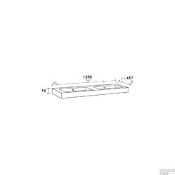 Wastafelblad Exclusive Line 140-2 Florence 0 Kraangaten -Duravit Verkoop wastafelblad exclusive line 140 2 florence tech