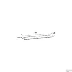 Wastafelblad Exclusive Line 140-2 Furiosa Mat 0 Kraangaten -Duravit Verkoop wastafelblad exclusive line 140 2 furiosa tech