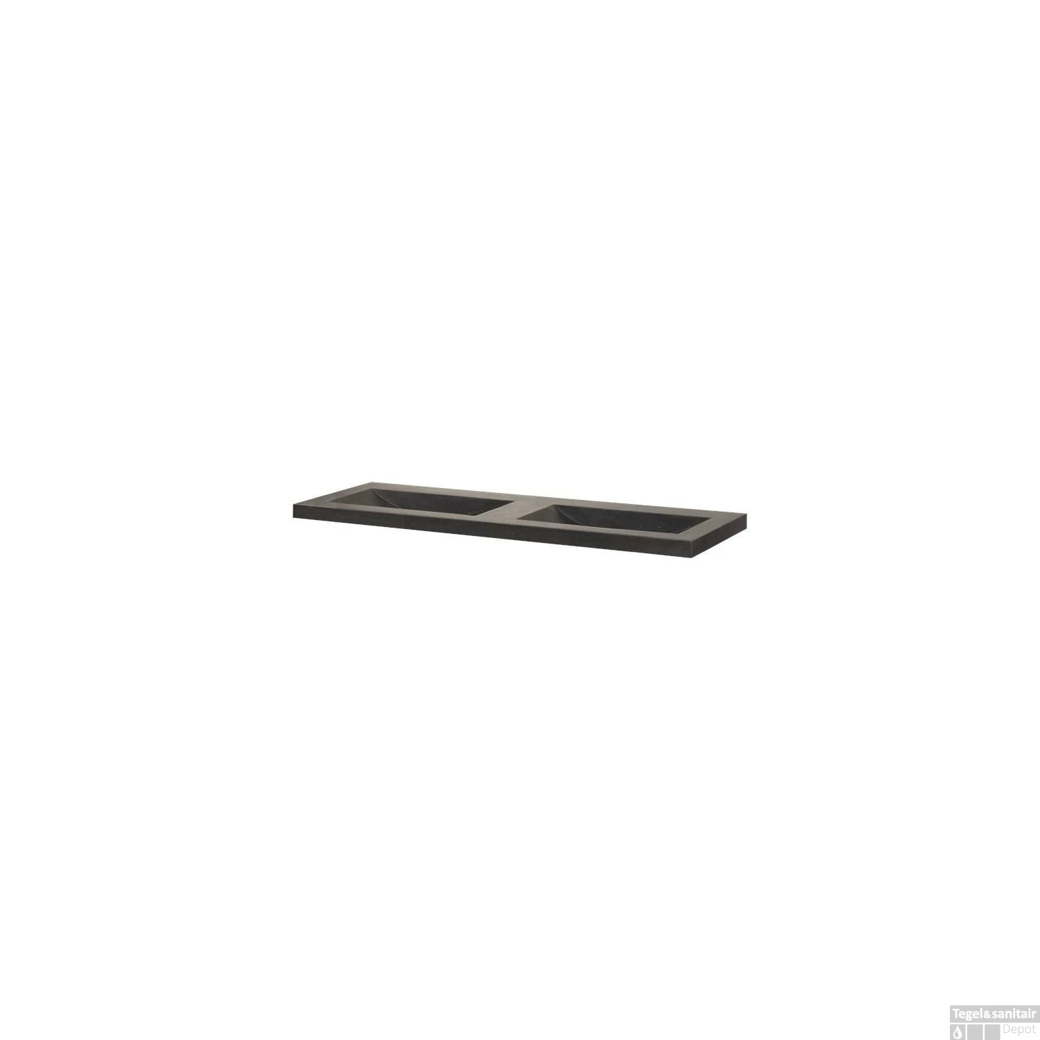 Wastafelblad Exclusive Line 140-2 Natuursteen Corestone 0 Kraangaten 2 Wastafelblad Exclusive Line 140-2 Natuursteen Corestone 0 Kraangaten - Afbeelding 2