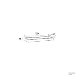 Wastafelblad Exclusive Line Black Spirit 120-1 Natuursteen 0 Kraangaten -Duravit Verkoop wastafelblad exclusive line black spirit 120 1 natuursteen tech