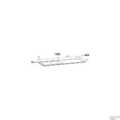 Wastafelblad Exclusive Line Furiosa Mat 120-2 Links 0 Kraangaten -Duravit Verkoop wastafelblad exclusive line furiosa 120 2 links tech