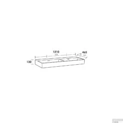 Wastafelblad Exclusive Line 120-2 Legend 0 Kraangaten Wit -Duravit Verkoop wastafelblad exlusive line 120 2 legend wit tech