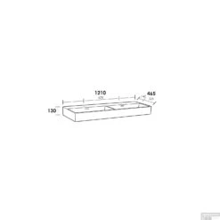 Wastafelblad Exclusive Line 120-2 Legend 2 Kraangaten Wit -Duravit Verkoop wastafelblad exlusive line 120 2 legend wit tech 1