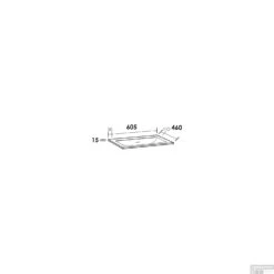 Wastafelblad Furiosa Mat 60 1 Kraangat -Duravit Verkoop wastafelblad furiosa 60 tech