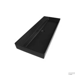 Wastafelblad Legend 120-1 1 Kraangat Mat Zwart