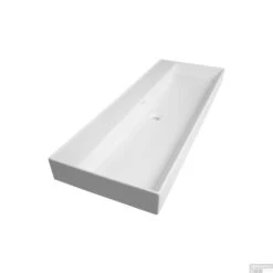 Wastafelblad Legend 120-1 2 Kraangaten Wit