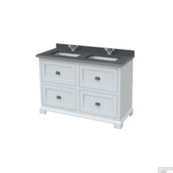 Badkamermeubel Set Van Heck Traditional 130 Cm Wit (4 Lades)